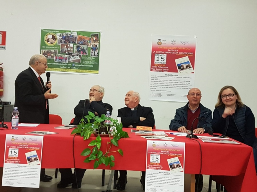 Raddusa, presentazione opuscolo “Chiesa Immacolata Concezione”